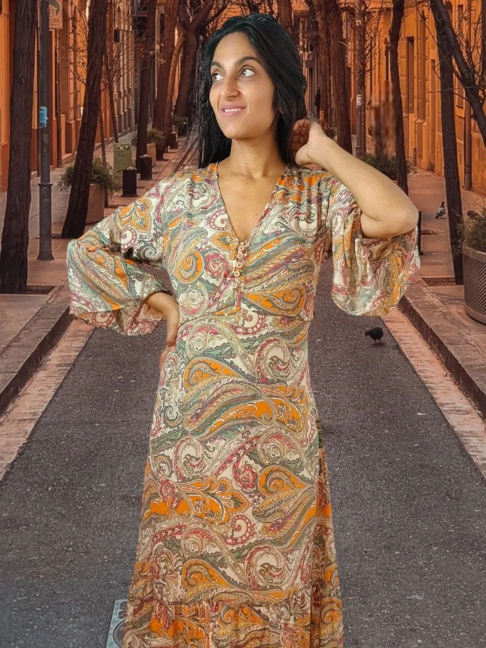 2632F Silk Dress