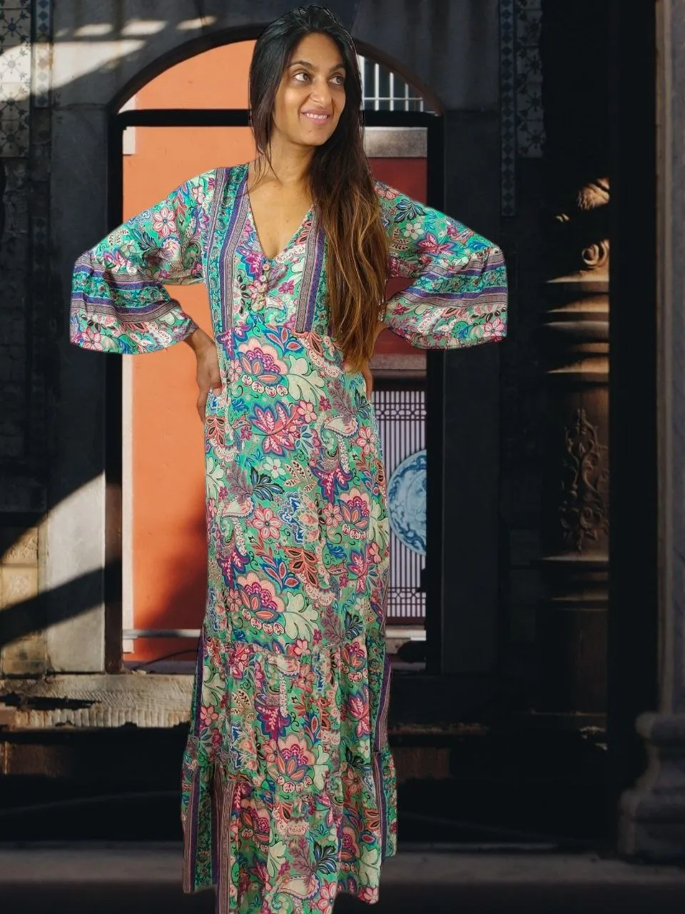 2632G Silk Dress