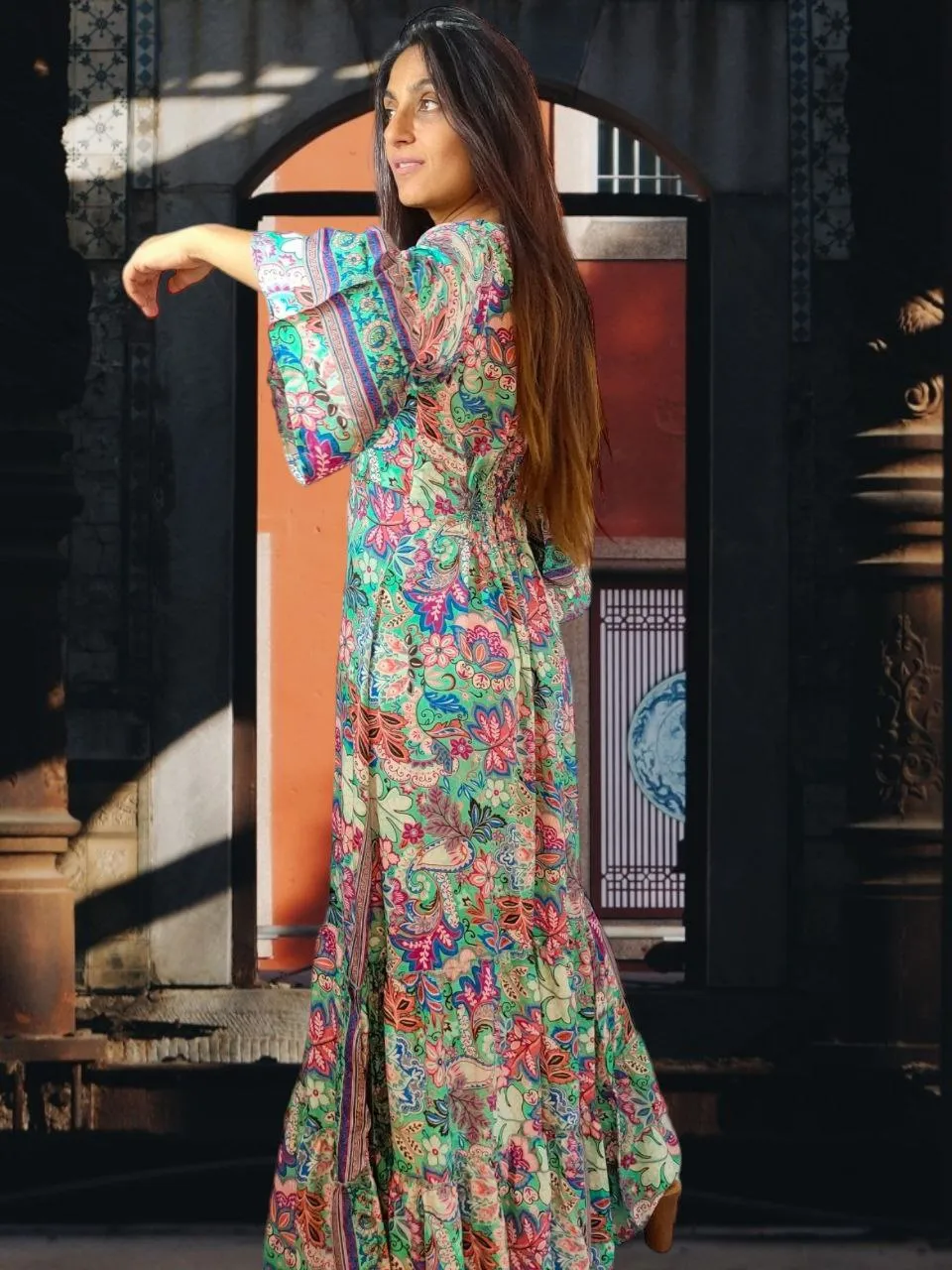 2632G Silk Dress