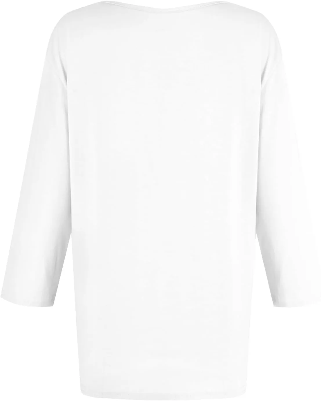 3/4 Length Sleeve Womens Tops Casual V-Neck Ladies Shirts 2025 Summer Elbow Length Printed,Plain t Shirts Outfits