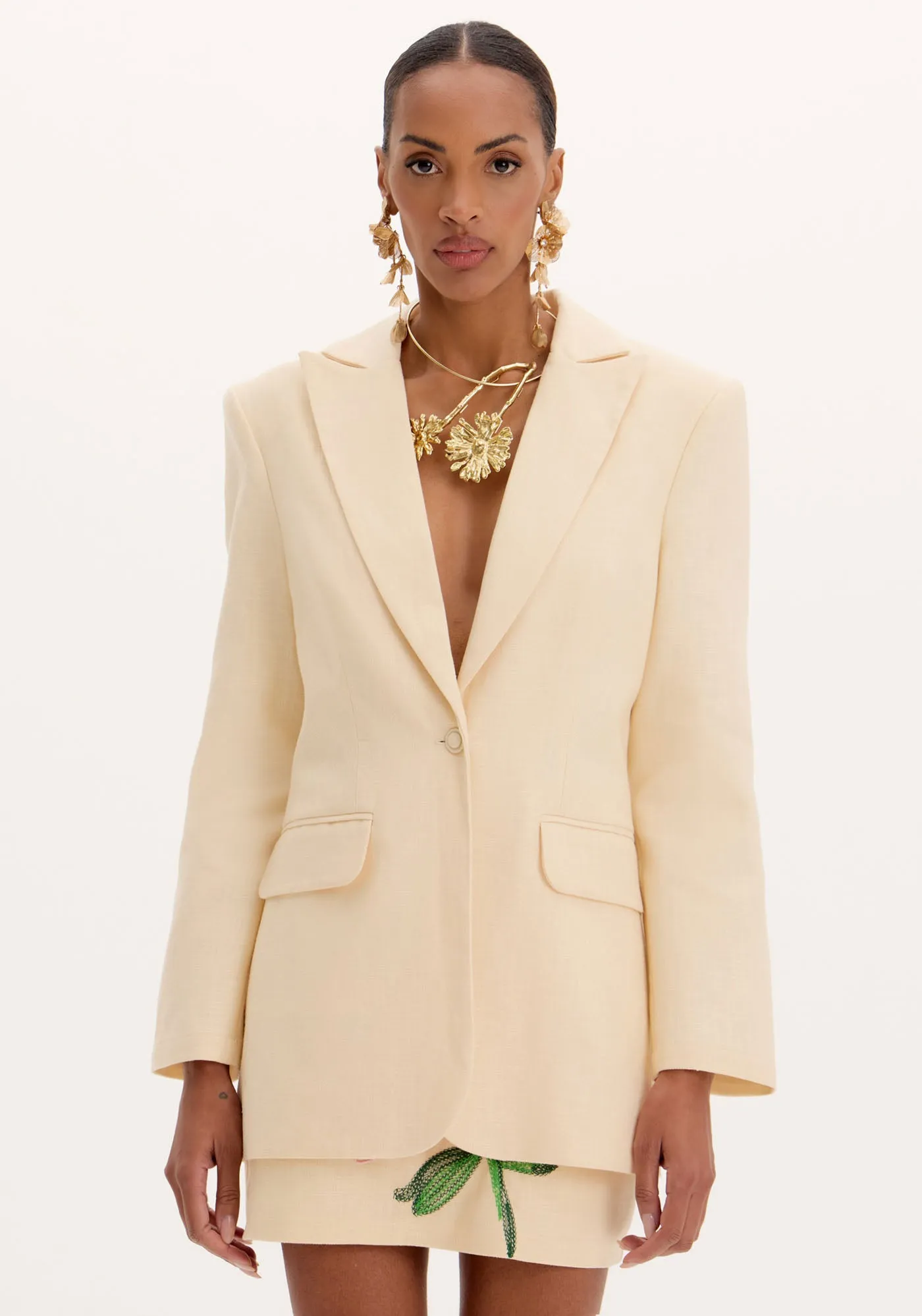Blazer Amarante Sandy Bordado