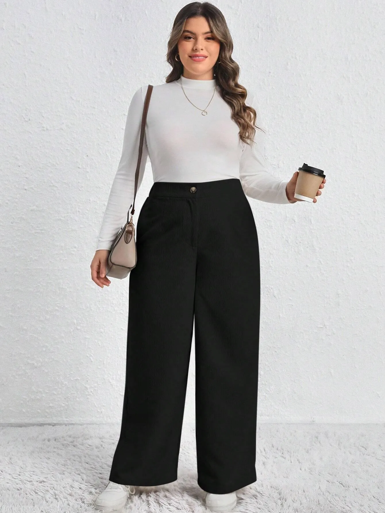 Calça Feminina Reta Plus Size - Clarissa