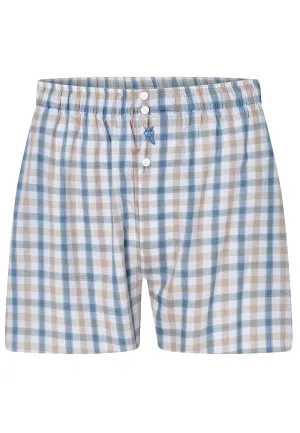 Calzoncillo Bóxer Hombre Algodón Popelín Cuadros - Verde 6935_44