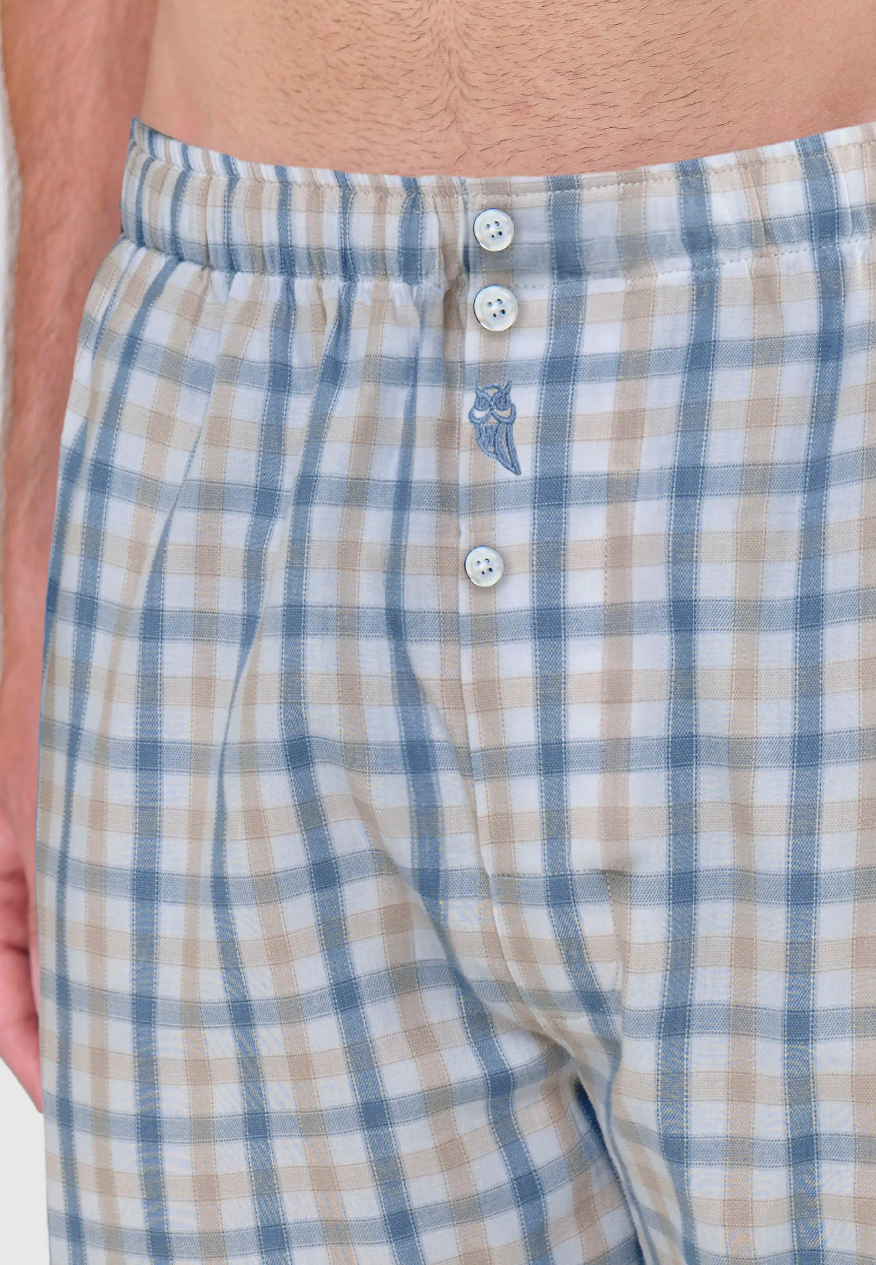 Calzoncillo Bóxer Hombre Algodón Popelín Cuadros - Verde 6935_44