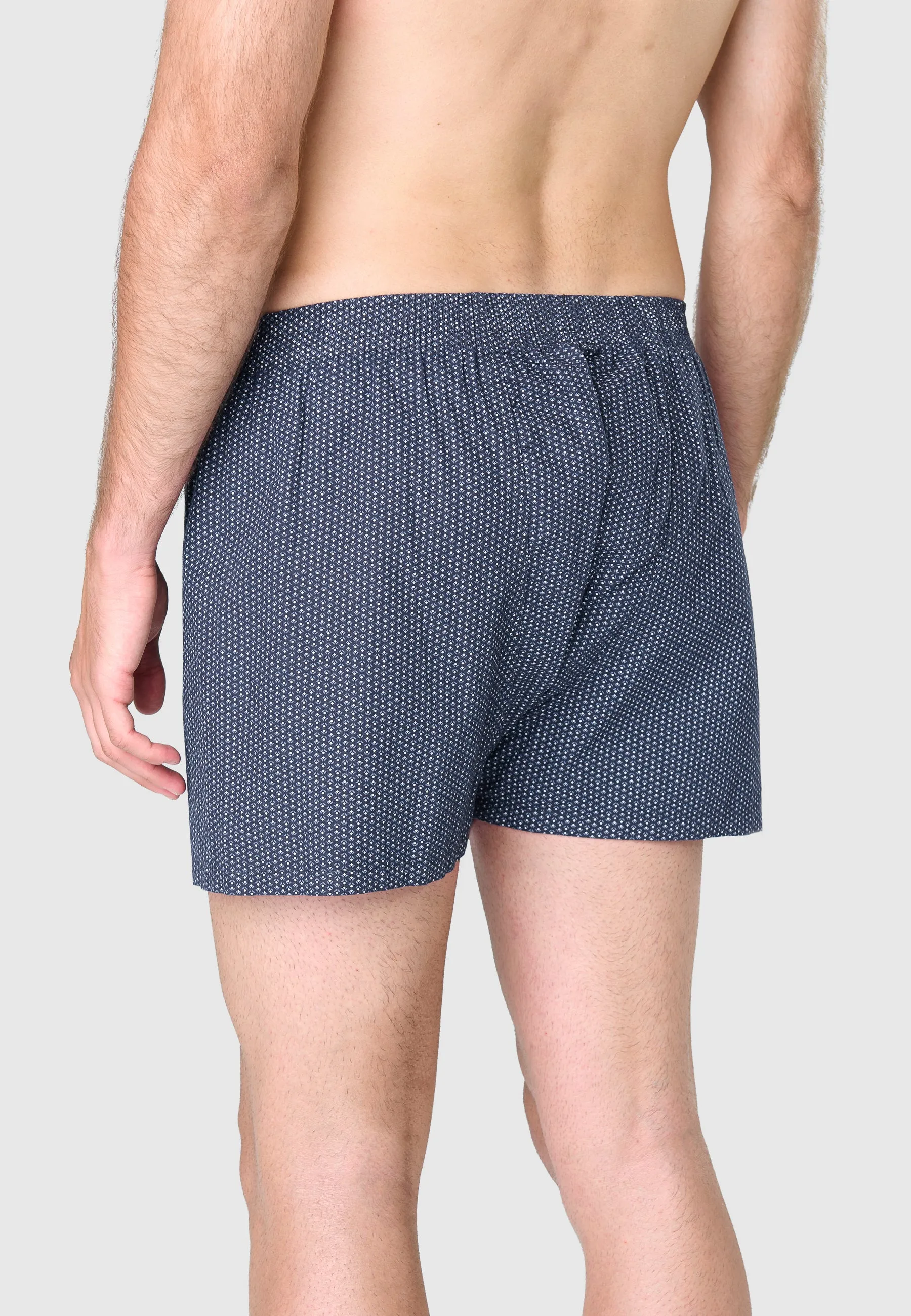 Calzoncillo Bóxer Hombre Algodón Tela Cuadros - Azul 6309_39