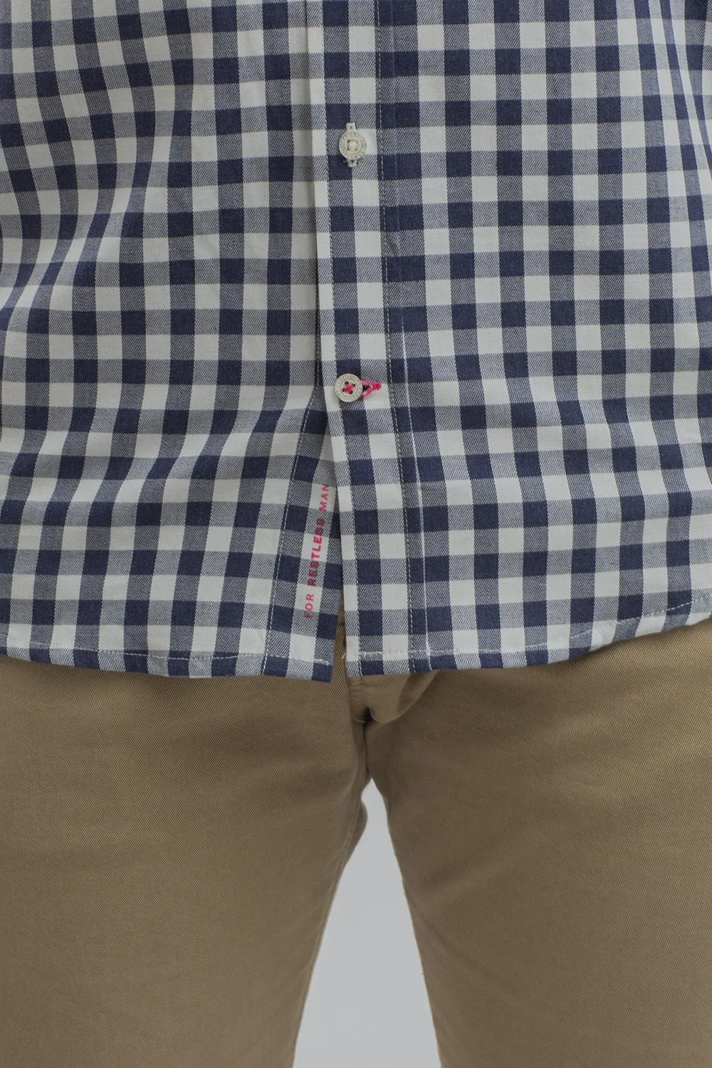 Camisa Cuadros Delave Marino