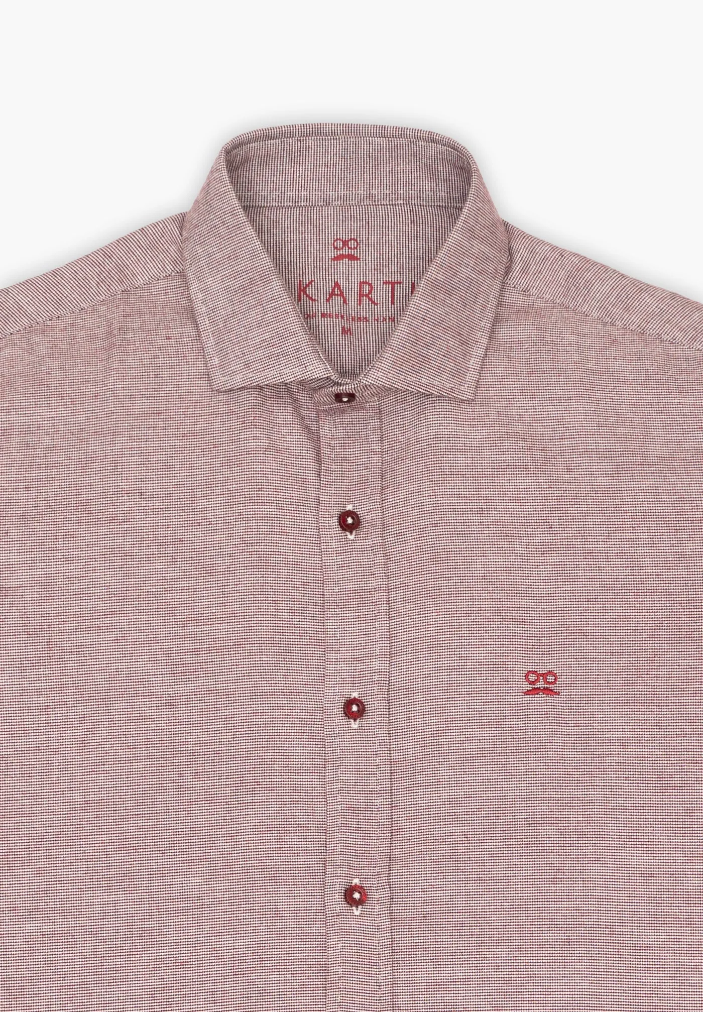 Camisa Cuadros Melange Granate