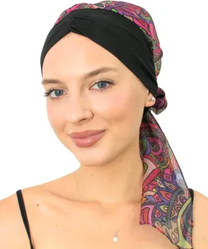 CAPLORD Head Scarf for Women Skull Cap Chemo Patients Headwear Cancer Hair Loss Scarf Headwrap Cover Hat Turban Covering Wrap