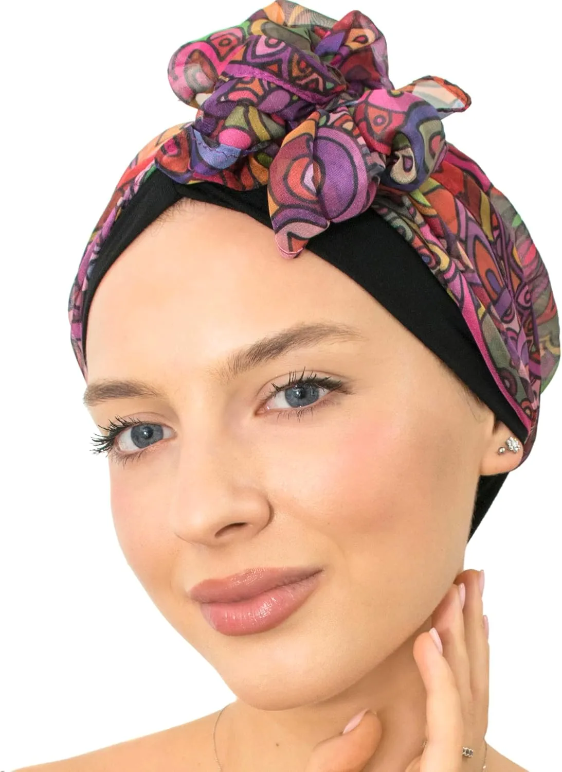 CAPLORD Head Scarf for Women Skull Cap Chemo Patients Headwear Cancer Hair Loss Scarf Headwrap Cover Hat Turban Covering Wrap