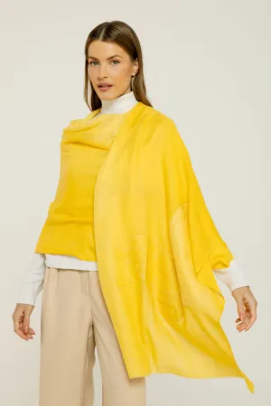 Cashmere Bordado butterfly amarelo