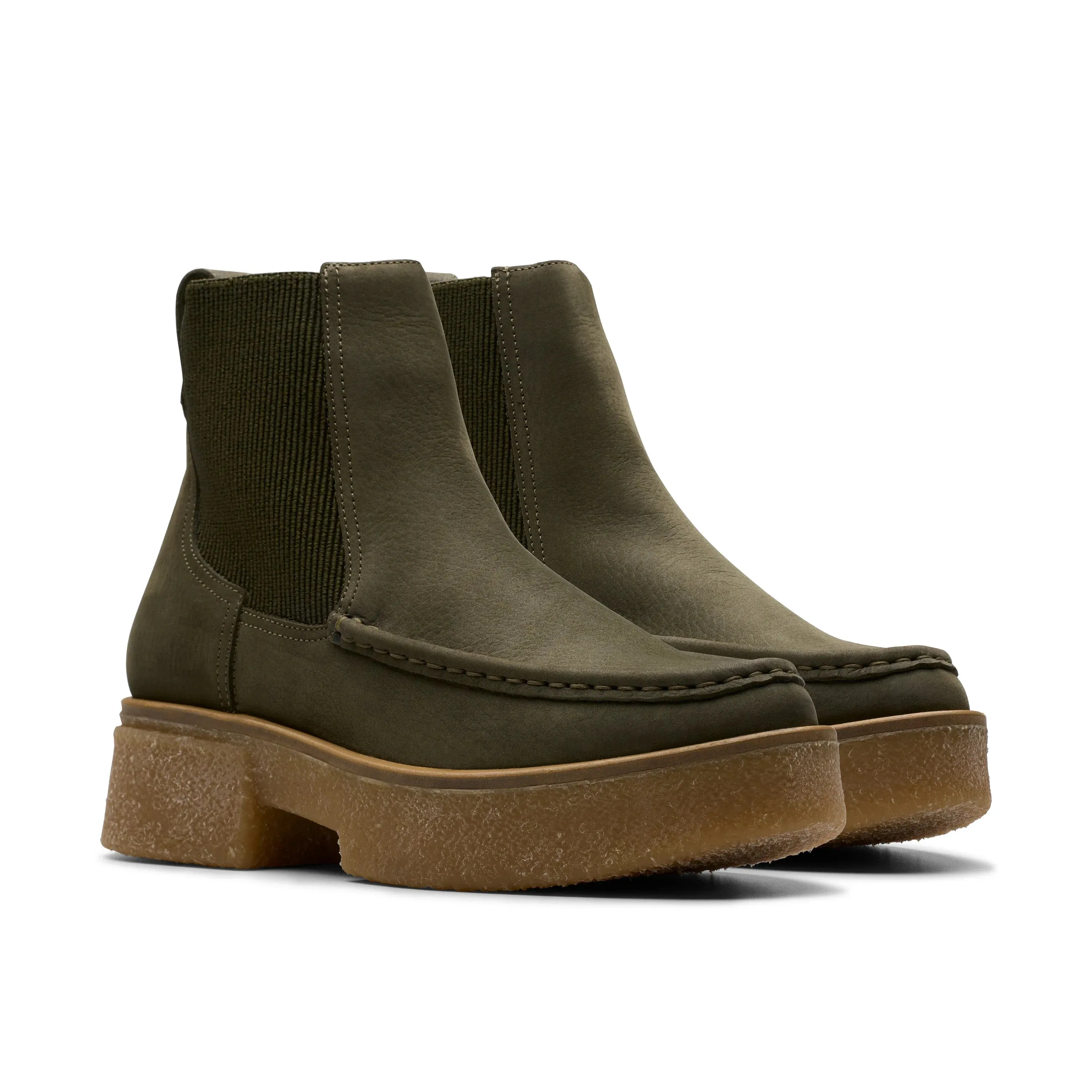 CLARKS | BOTAS MUJER | LINOSO TOP DARK GREEN NUBUCK | GREEN