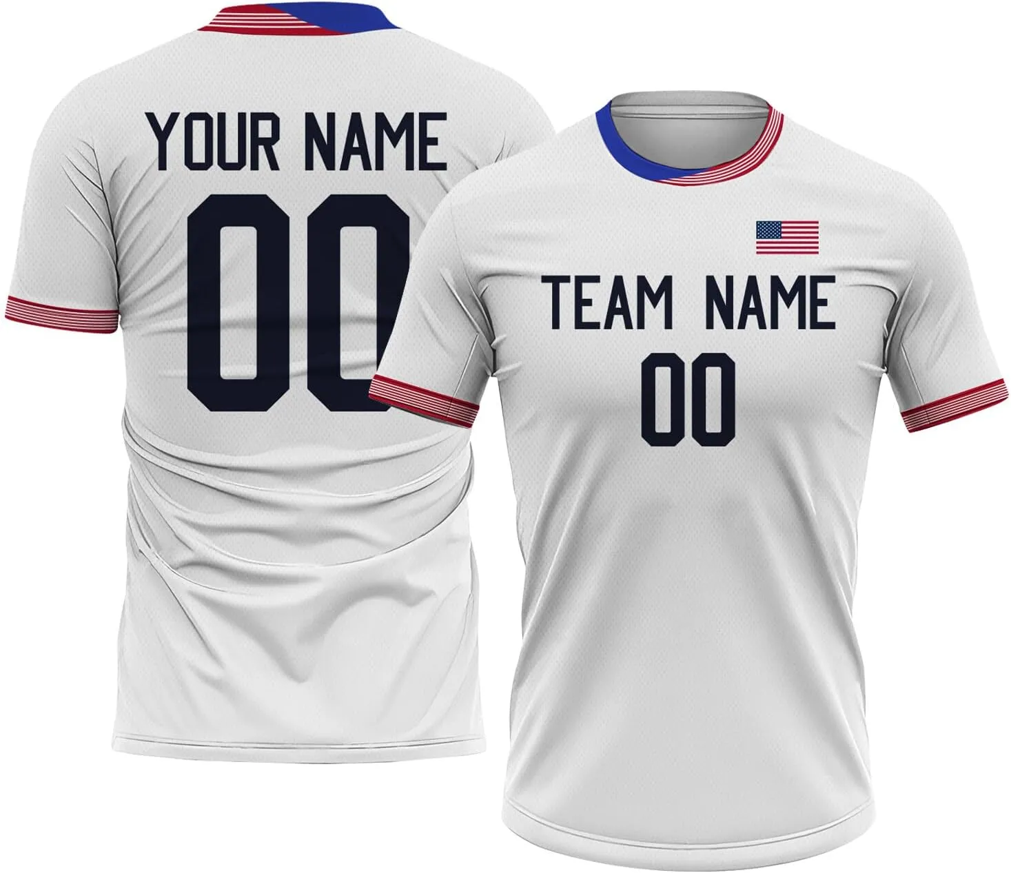 Custom Soccer Jersey Men Women Youth Kids Athletic Shirts with Name Number Logo Camisetas de Futbol Set National Soccer Team