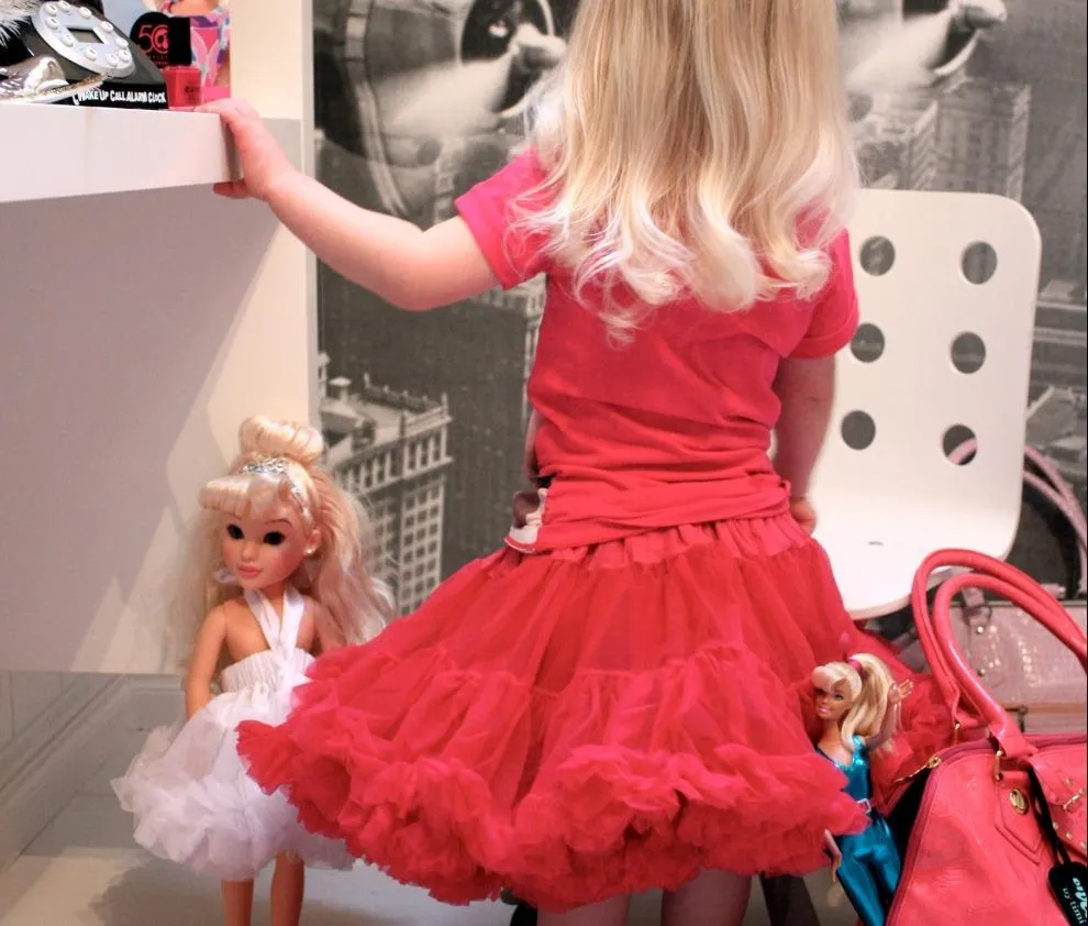 Vintage Barbie Pettiskirt in Barbie Pink by Dolly from Le Petit Tom - Modified for SEO Optimization