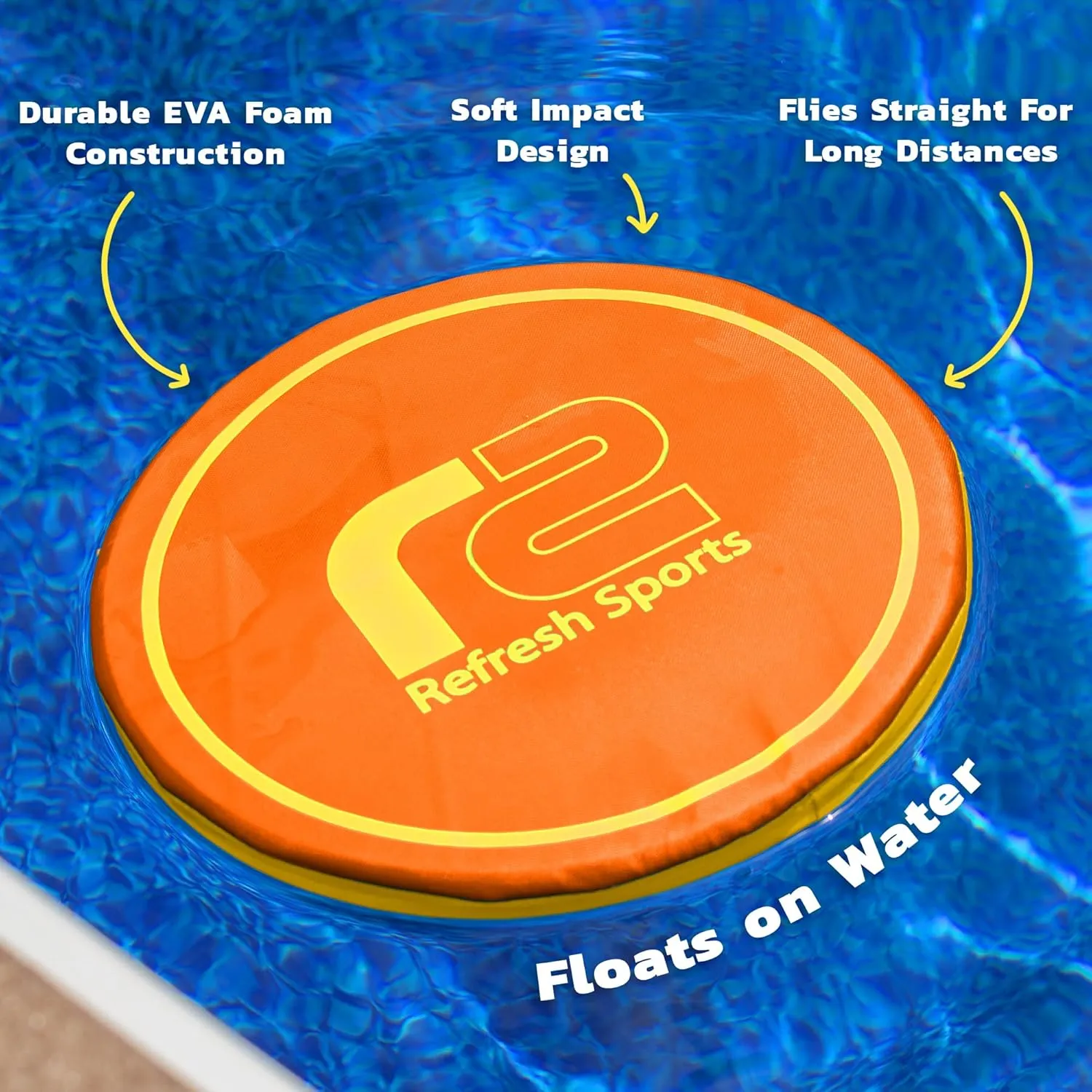 Fun Flying Toy for Kids, Teens, and Adults - Beach Soft Disc, Durable Design Floats On Water - Use As A Pool Toy & Water Activity - Outdoor Toys & Stocking Stuffer Gifts For Kids All Ages Boys & Girls