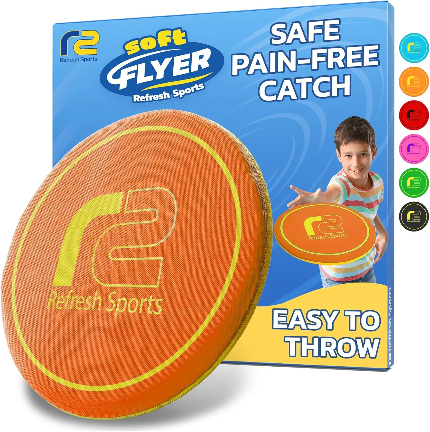 Fun Flying Toy for Kids, Teens, and Adults - Beach Soft Disc, Durable Design Floats On Water - Use As A Pool Toy & Water Activity - Outdoor Toys & Stocking Stuffer Gifts For Kids All Ages Boys & Girls