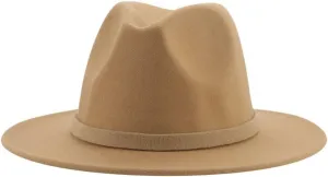Hats for Women Men Formal Dress Wide Brim Fedora Hats Casual Wedding Church Jazz Caps Black Women Hat