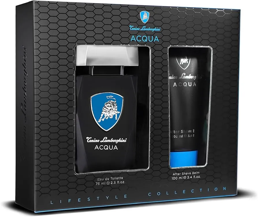LAMBORGINI ACQUA 2PC SET 75ML EDT AFTER SHAVE