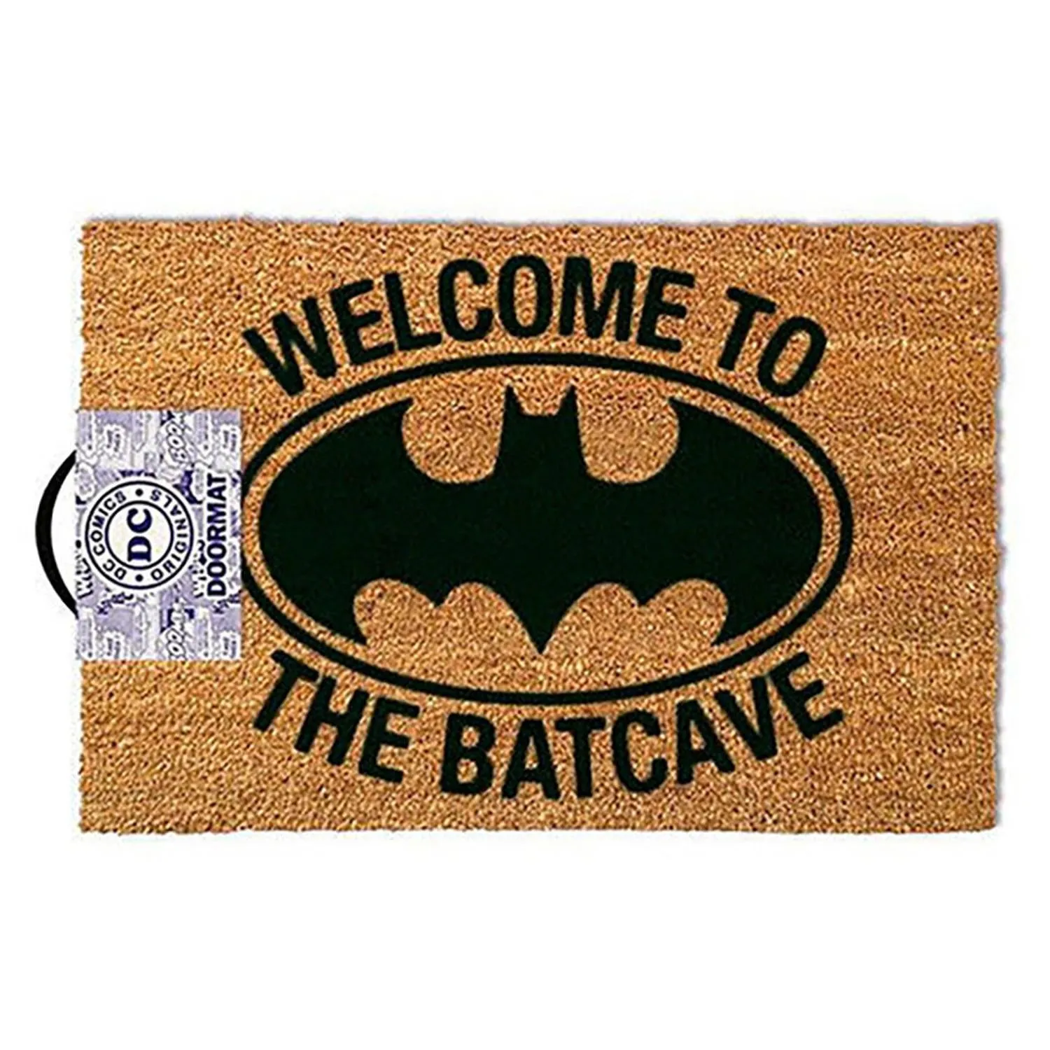 New Arrival Pyramid Internacional Alfombra Amarillo Con Negro Welcome To The Batcave Batman