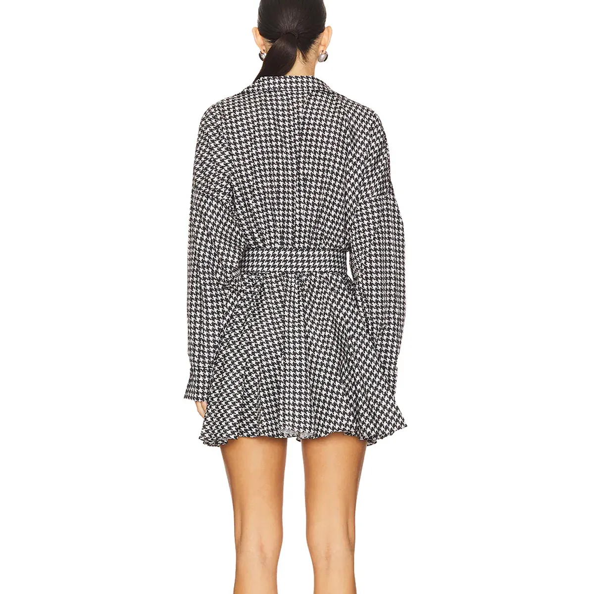 Oversized Bf Nk Shirt Flared Mini Dress