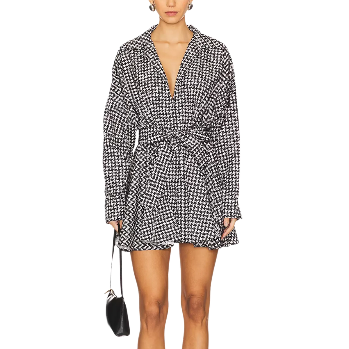 Oversized Bf Nk Shirt Flared Mini Dress