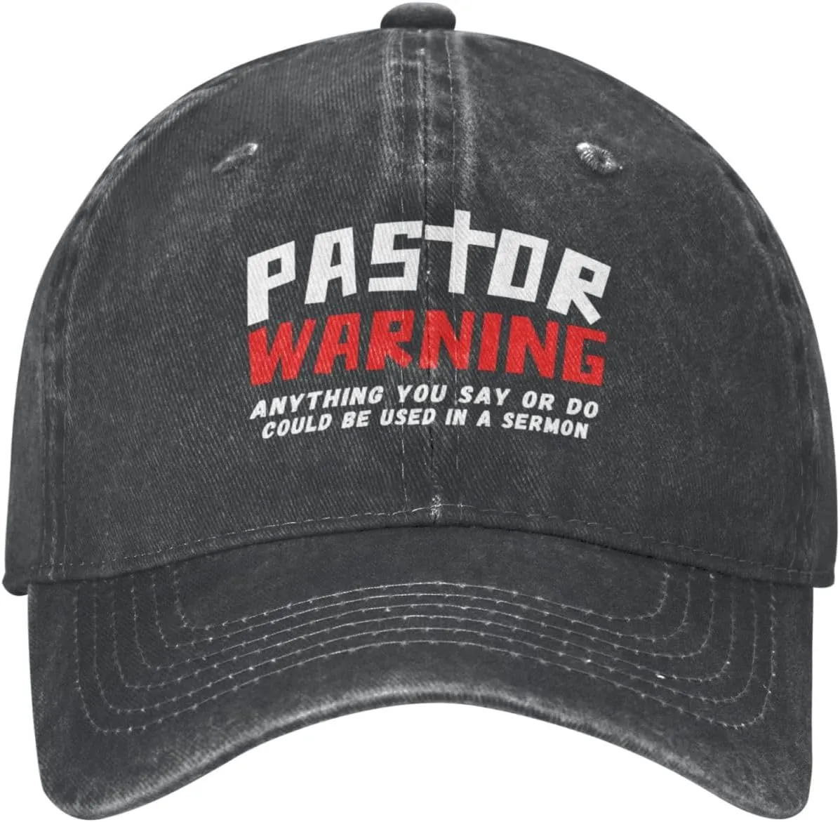 Pastor Warning Hat Pastor Gifts Anything You Say Or Do Could Be Used in A Sermon Baseball Cap for Men Women