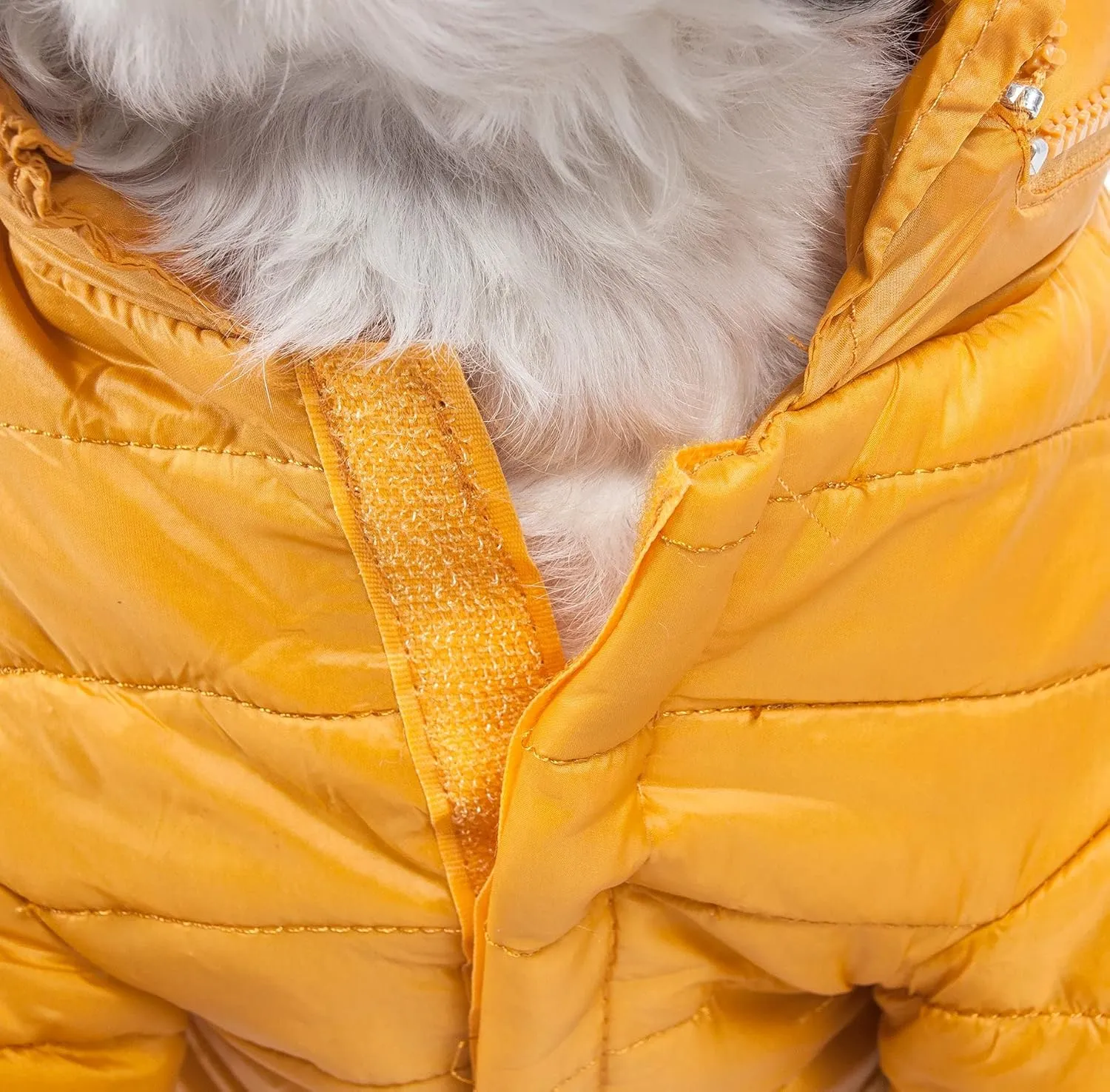 Pet Life Sporty Avalanche Lightweight Folding Winter Dog Coat - Adjustable Dog Jacket with a Concealed Zippered Collar and pop-Out Hood - Pet Coat for Small Medium Large Dogs
