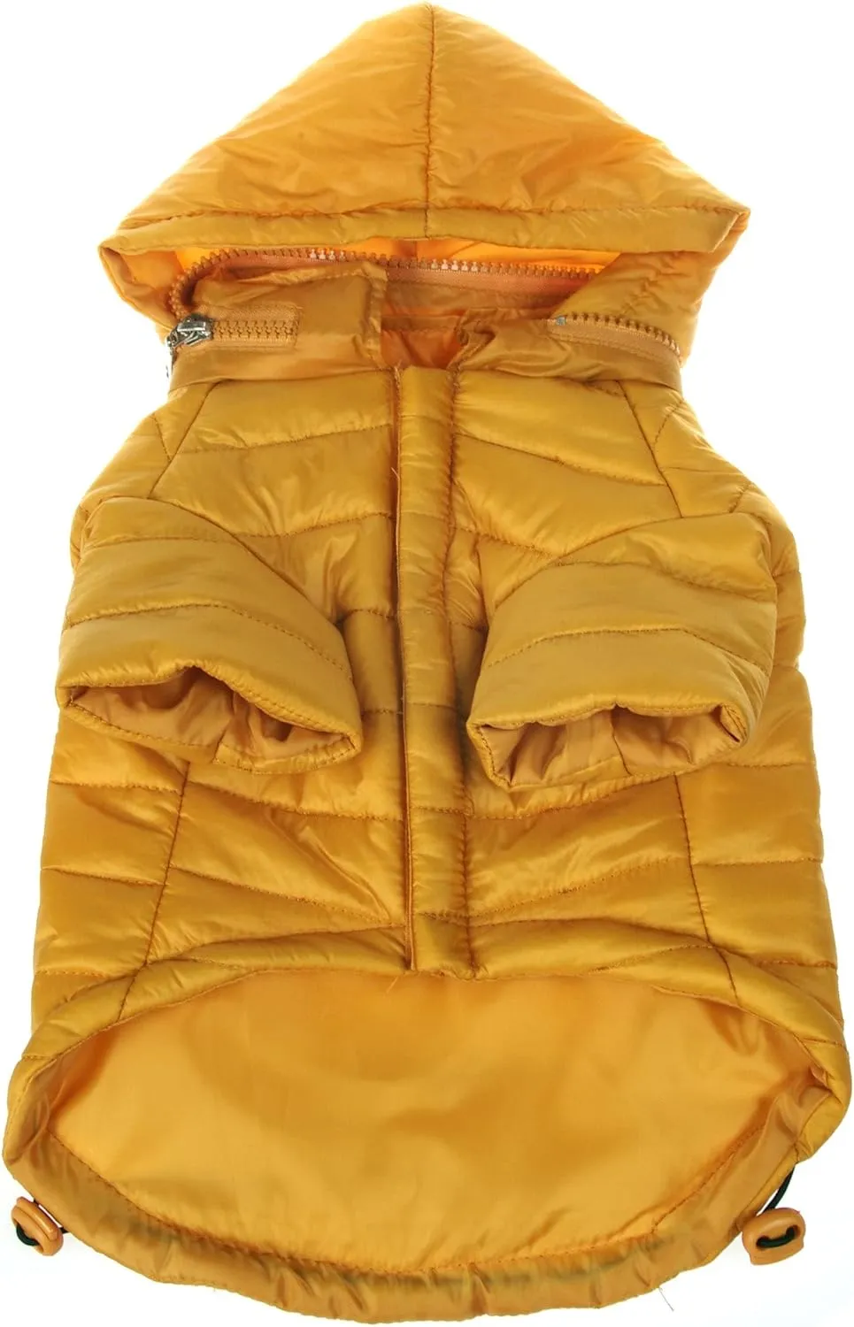 Pet Life Sporty Avalanche Lightweight Folding Winter Dog Coat - Adjustable Dog Jacket with a Concealed Zippered Collar and pop-Out Hood - Pet Coat for Small Medium Large Dogs