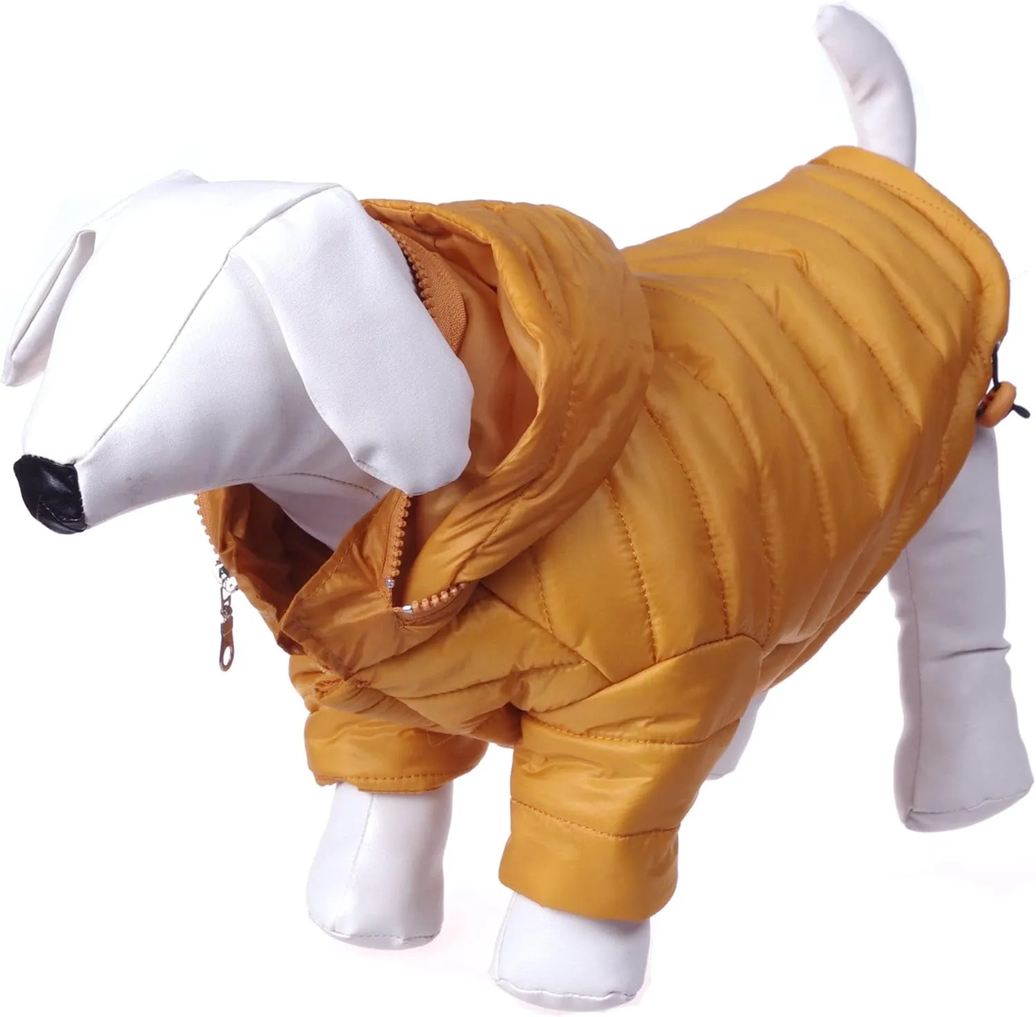 Pet Life Sporty Avalanche Lightweight Folding Winter Dog Coat - Adjustable Dog Jacket with a Concealed Zippered Collar and pop-Out Hood - Pet Coat for Small Medium Large Dogs