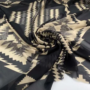 Printed chiffon silk