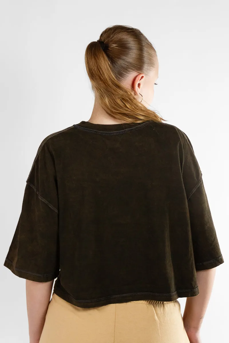 Remera Ocn Mujer Blurred Wash Oxido S2