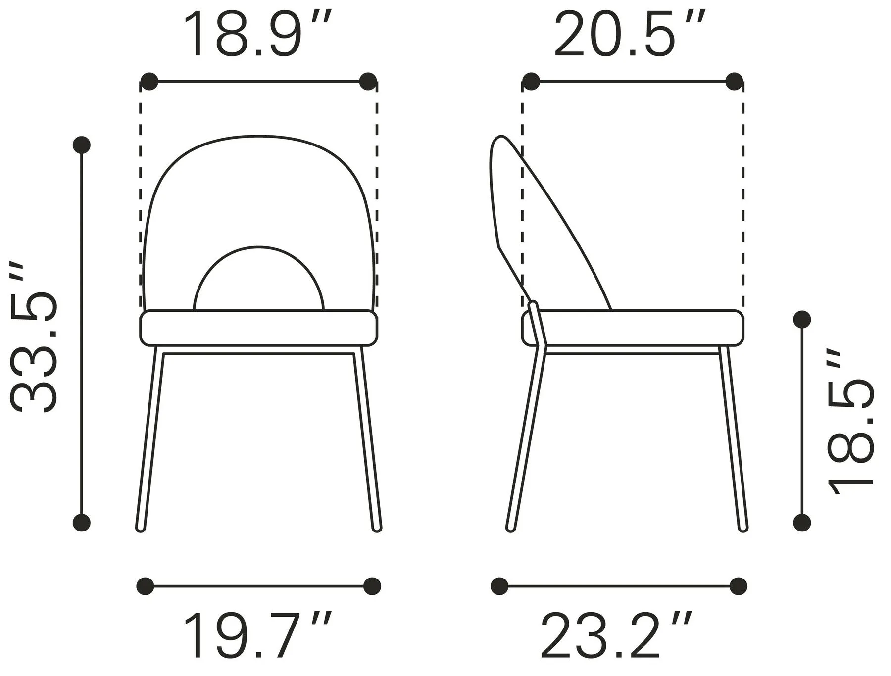 Silla de Comedor Merion - Verde