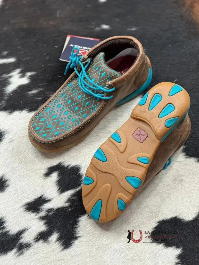 TWISTED X WOMENS BROWN TURQUOISE CASUAL SHOE