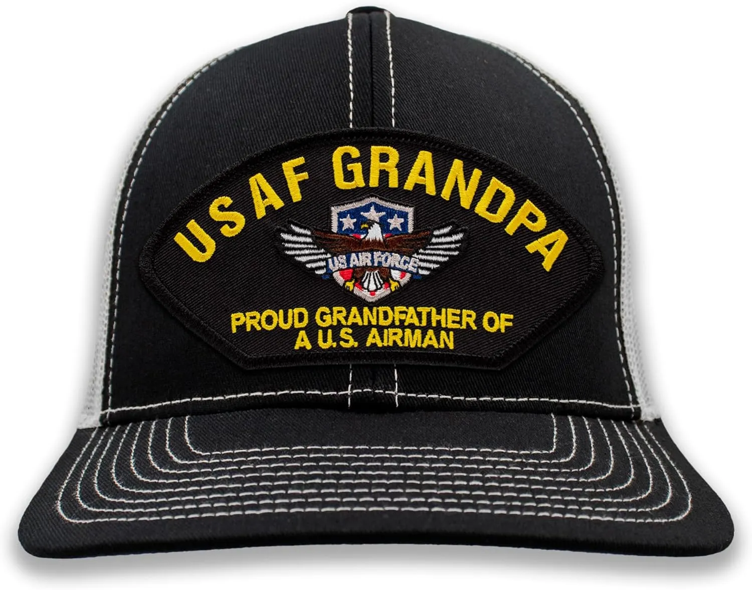 USAF Air Force Grandpa - Proud Grandfather of a US Airman Adjustable Ballcap or Trucker Hat