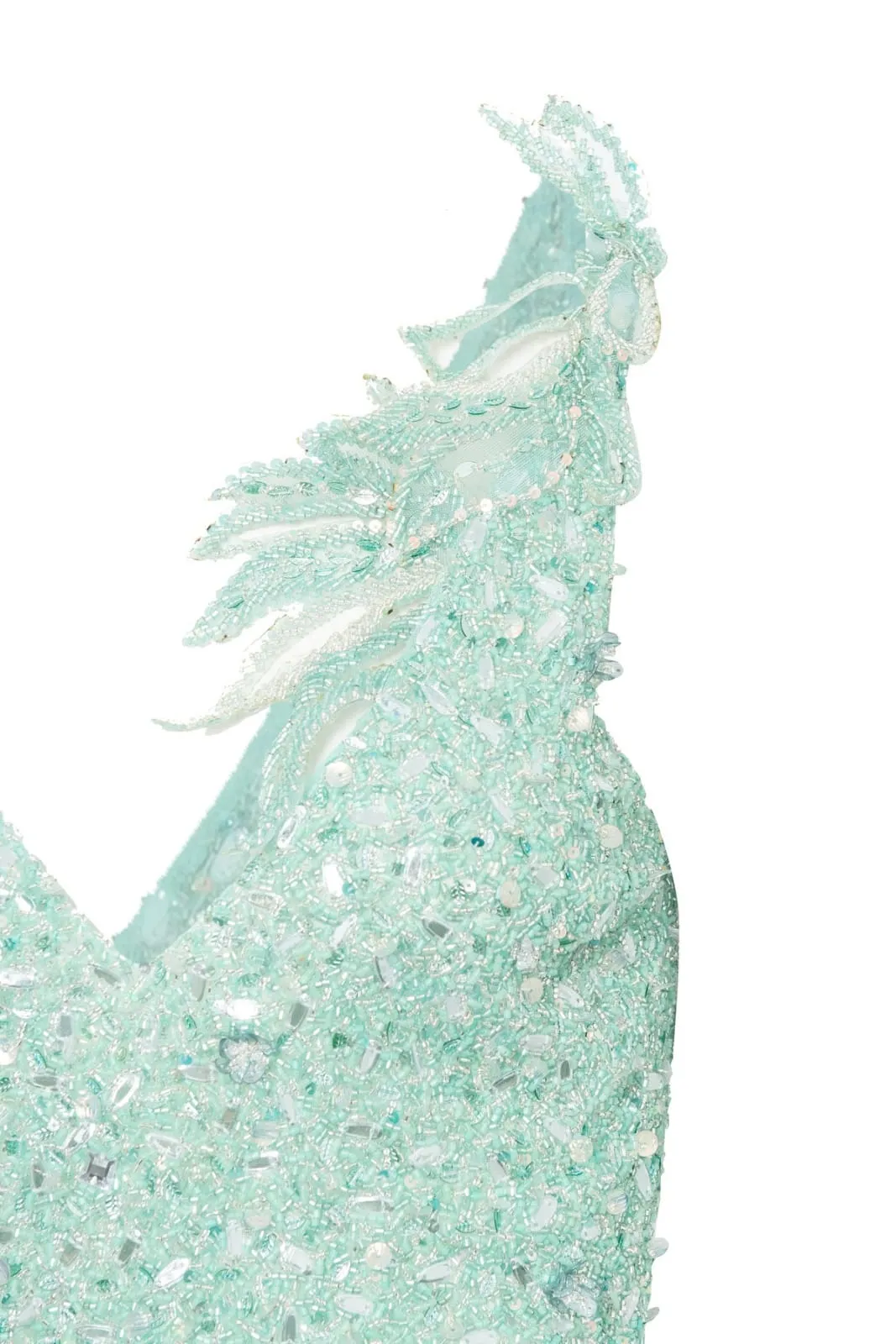 Vestido Fabiana Milazzo Longo Bordado Turmalina
