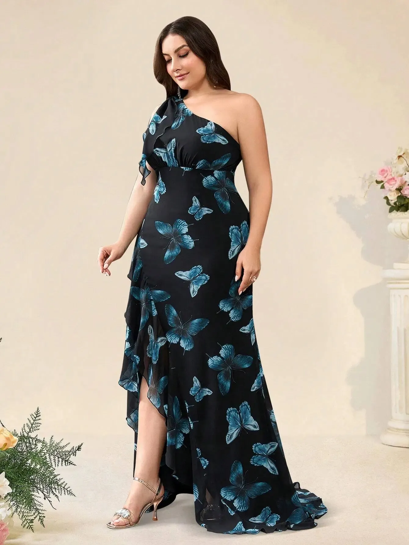 Vestido Floral Plus Size  - Carol